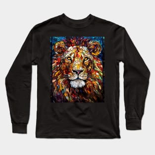 African lion face Long Sleeve T-Shirt